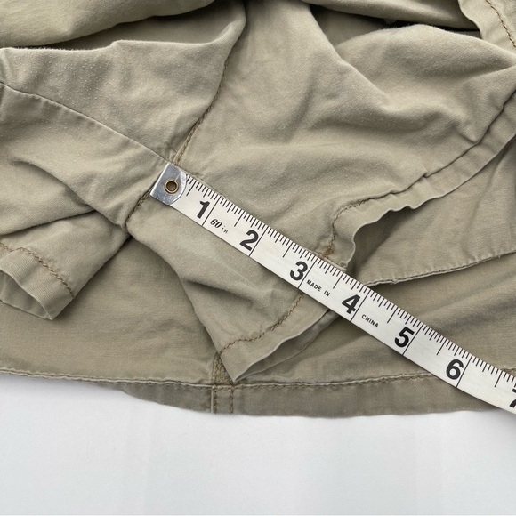 Faded Glory Khaki “Going Out” Skort Juniors Sz 10 90s Y2K 100% Cotton Utility - Picture 9 of 9